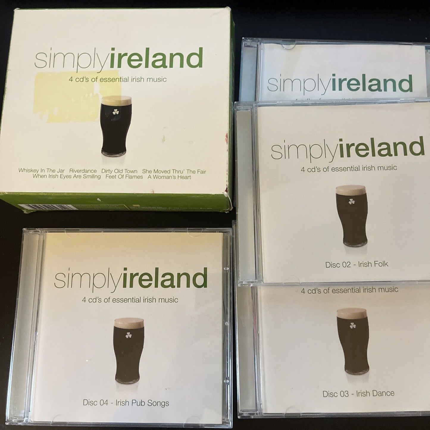 Simply Ireland - 4 CDs Of Essential Irish Music Box Set (CD, 2006)