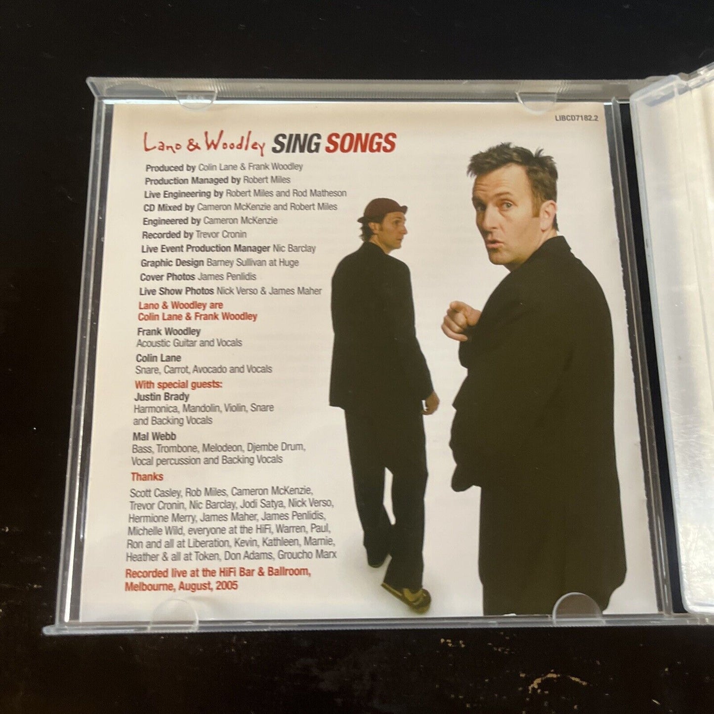 Lano & Woodley - Sing Songs (CD, 2005)