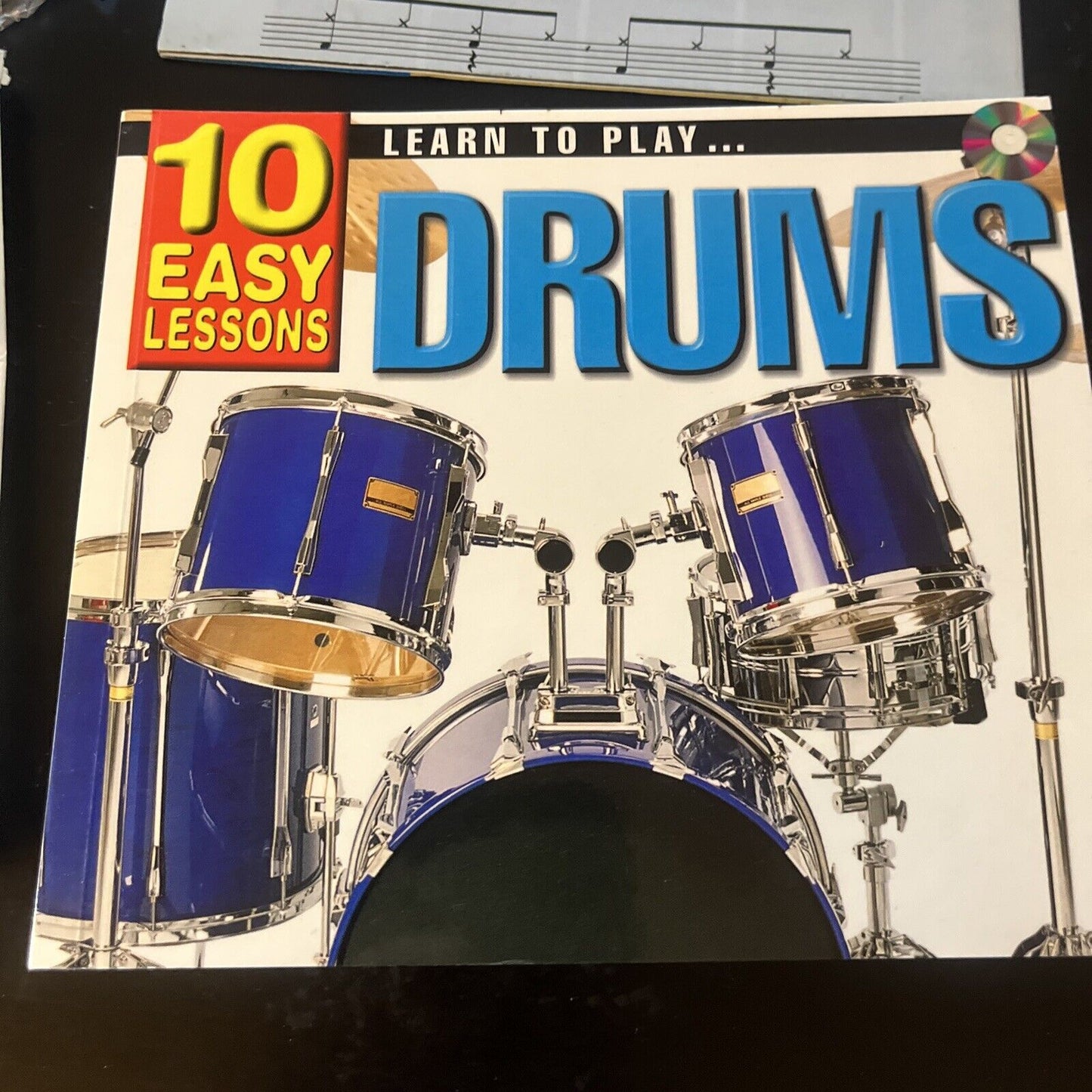 Learn to Play Drums - 10 Easy Lessons (CD, 1998) With 120 Page Booklet