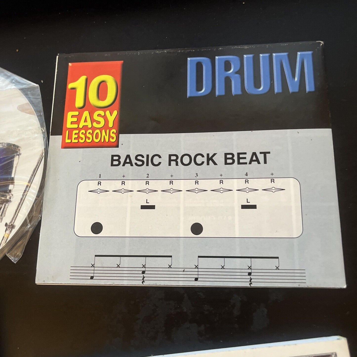 Learn to Play Drums - 10 Easy Lessons (CD, 1998) With 120 Page Booklet