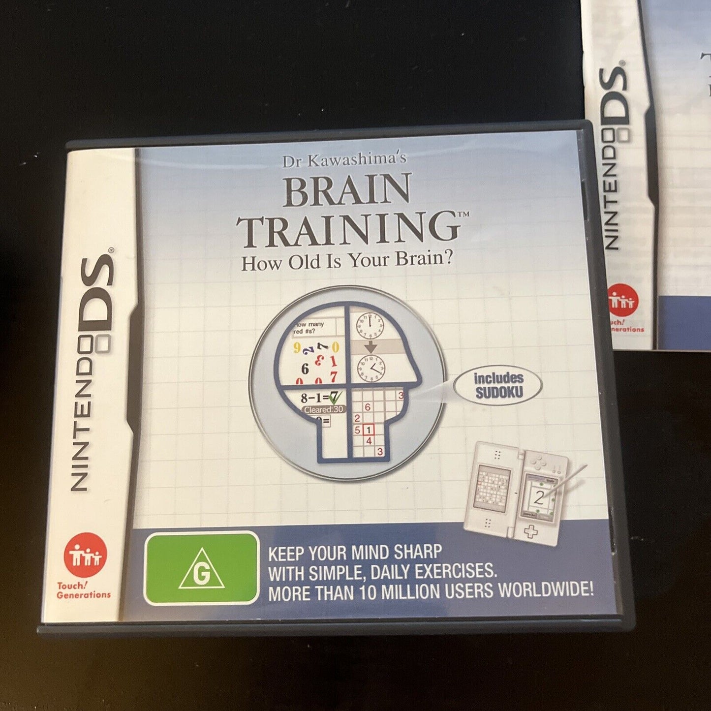 Dr Kawashima's Brain Training - How Old is Your Brain? Nintendo DS With Manual