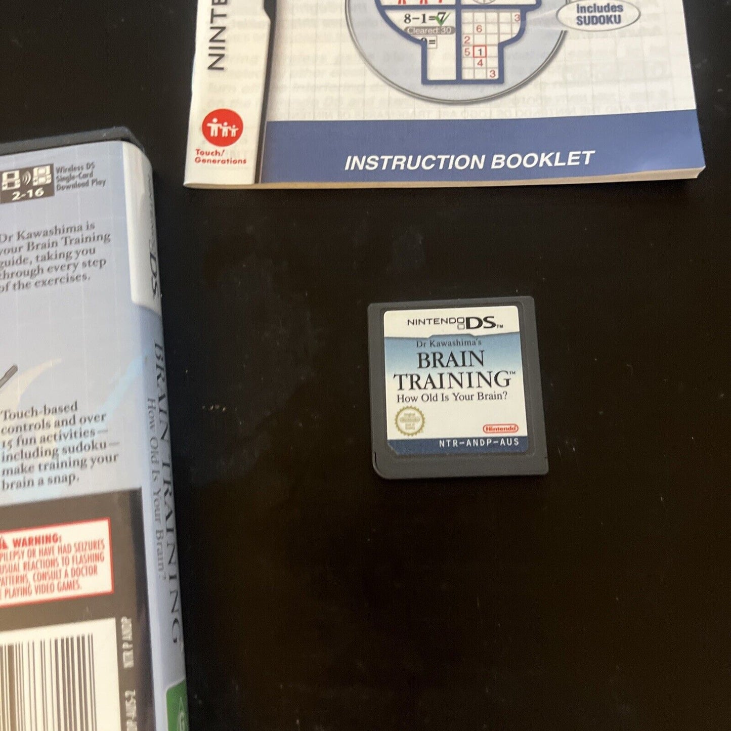 Dr Kawashima's Brain Training - How Old is Your Brain? Nintendo DS With Manual