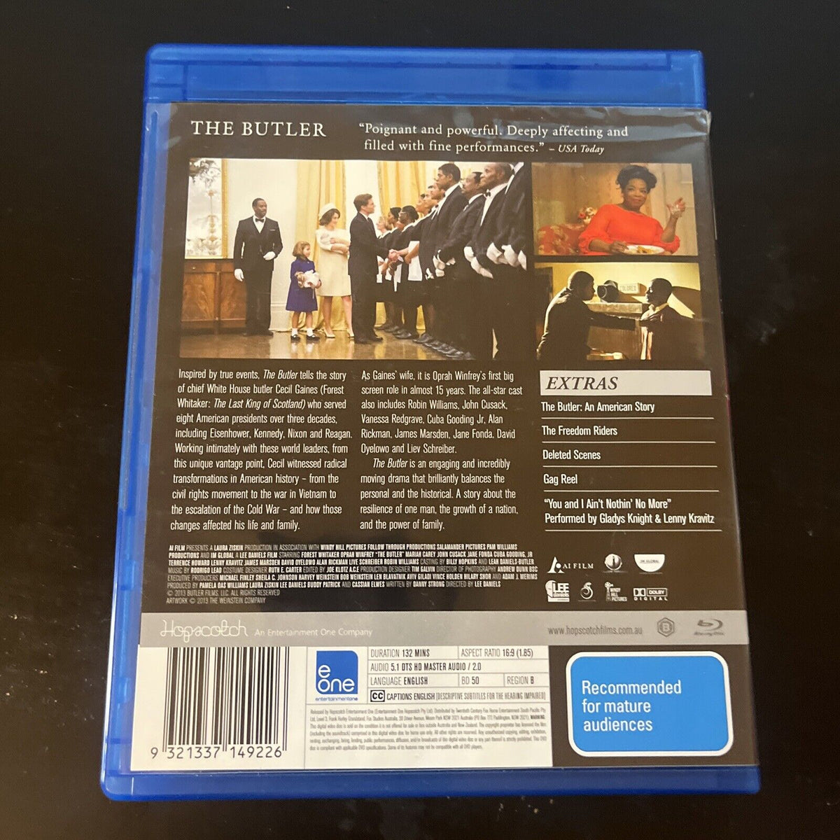 The Butler (Blu-ray, 2013) Forest Whitaker, Oprah Winfrey, Mariah Care ...