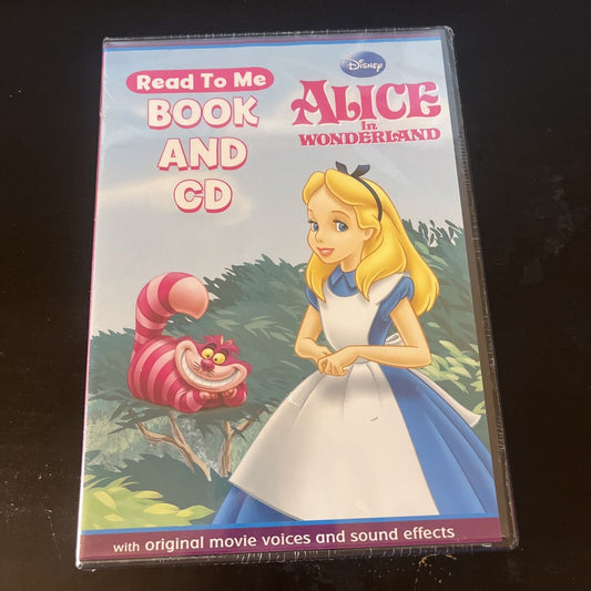 *New Sealed* Disney Alice In Wonderland - Read To Me Book And CD