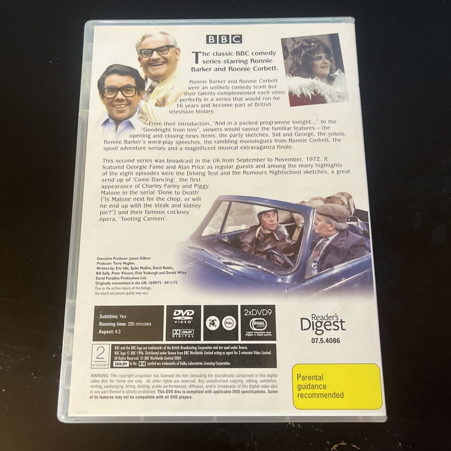 The Two Ronnies - Series 2 (DVD, 1972, 2-Disc) Ronnie Barker NEW Region 4