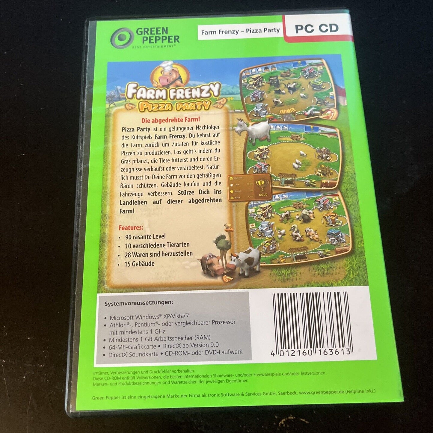 Farm Frenzy Pizza Party PC CDROM Windows Vista