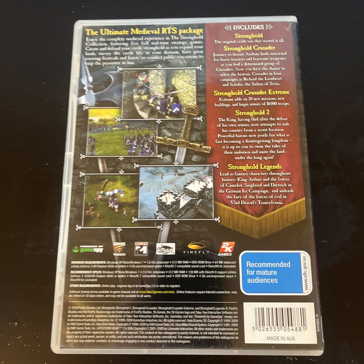 The Stronghold Collection - PC DVD-ROM Real Time Strategy Sim - Medieval