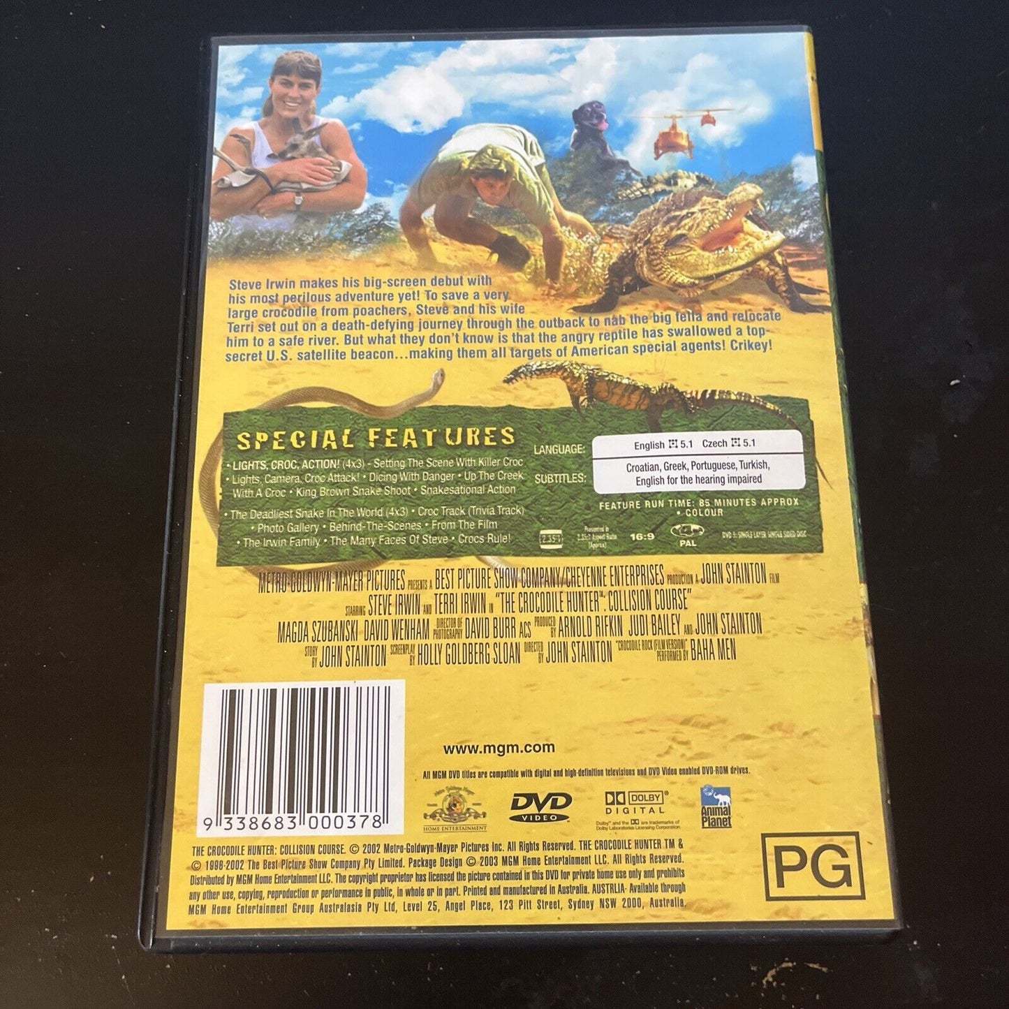 The Crocodile Hunter - Collision Course  (DVD, 2002) Steve Irwin Region 4