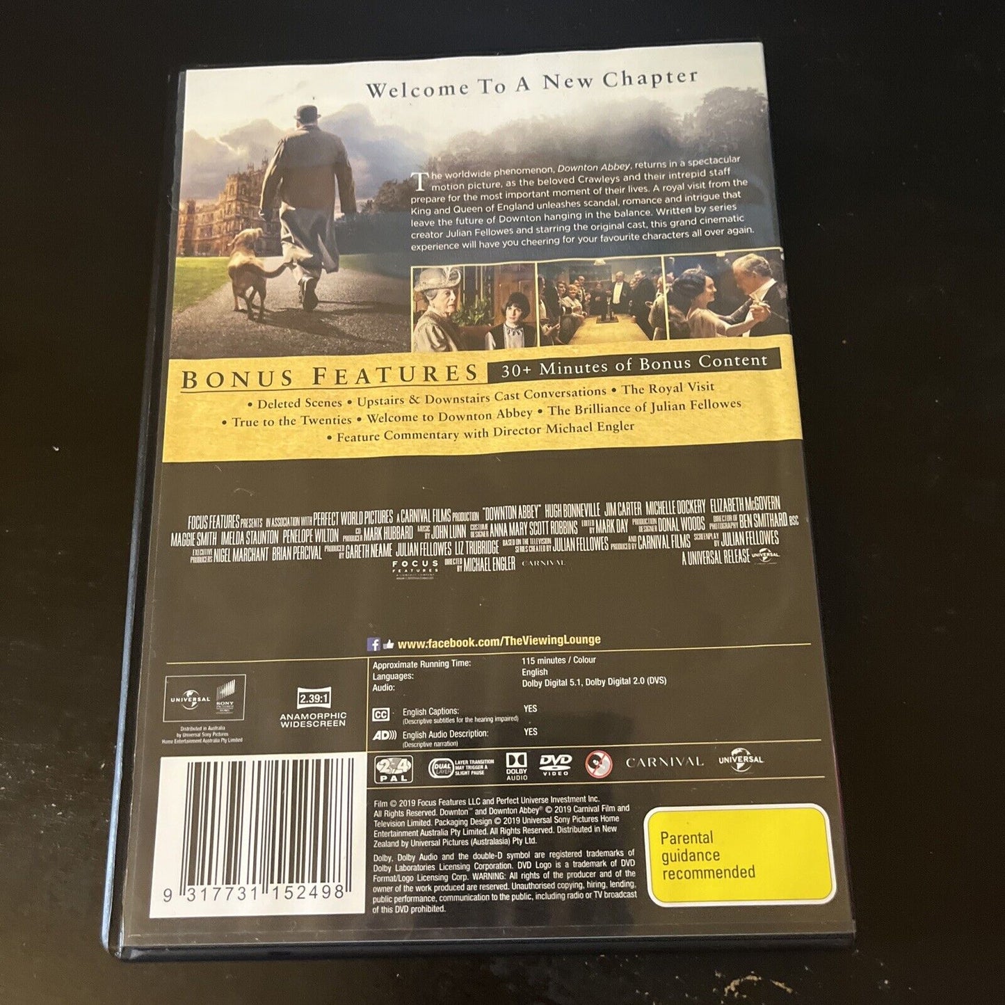 Downton Abbey - The Motion Picture (DVD, 2019) Hugh Bonneville, NEW Region 4 &2