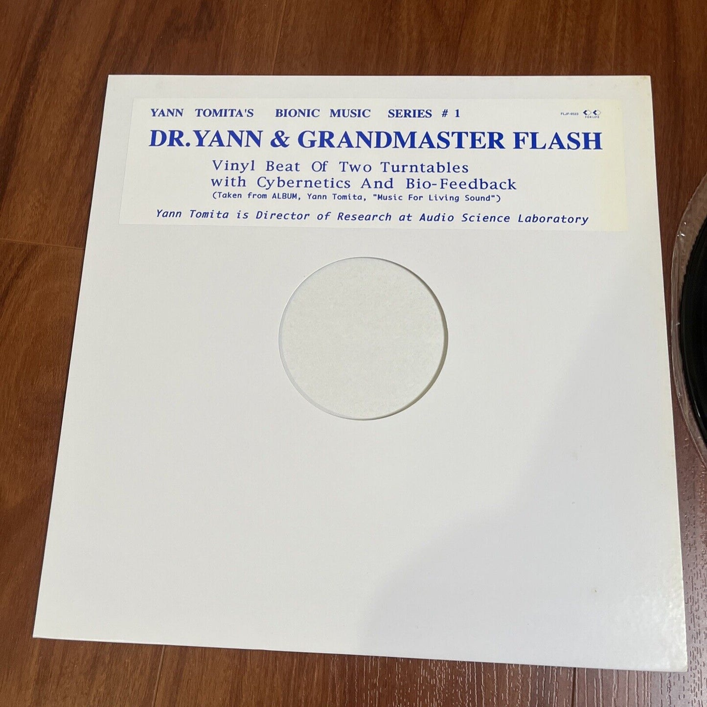 Dr Yann & Grandmaster Flash - Cybernetics & Biofeedback Vinyl LP 1998 Fljf-9523