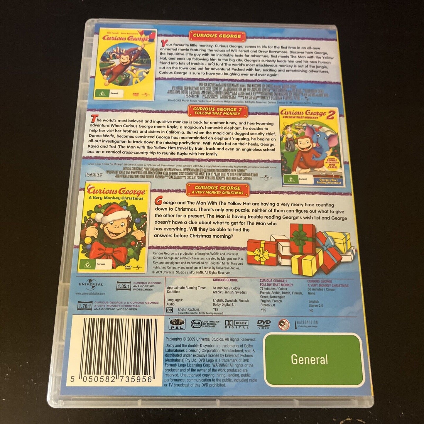 Curious George / Curious George 2 - Follow That Monkey / Curious George 3 DVD