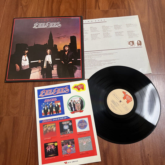 Bee Gees - Living Eyes Vinyl LP 1981 With Stickers 28mw0012 Gatefold