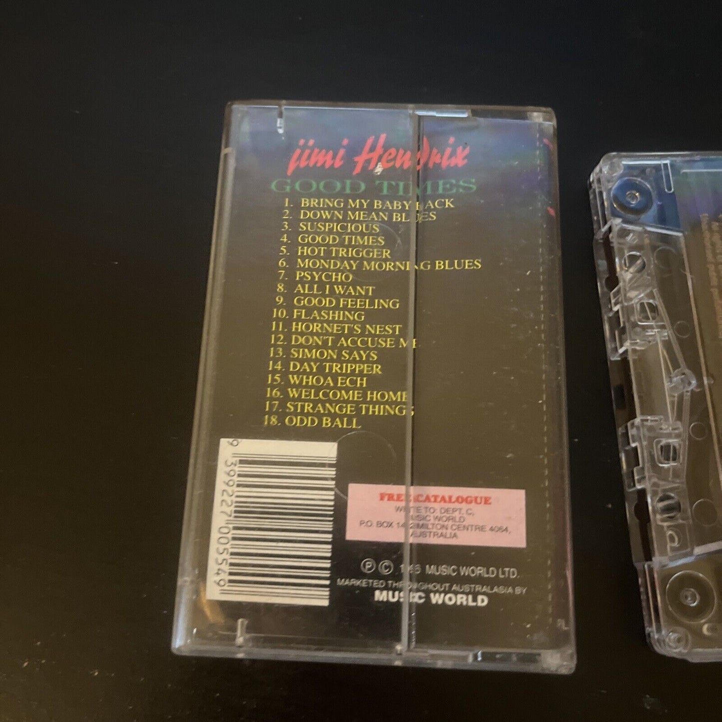 Jimi Hendrix - Good Times (Cassette Tape, 1996) Plat-055