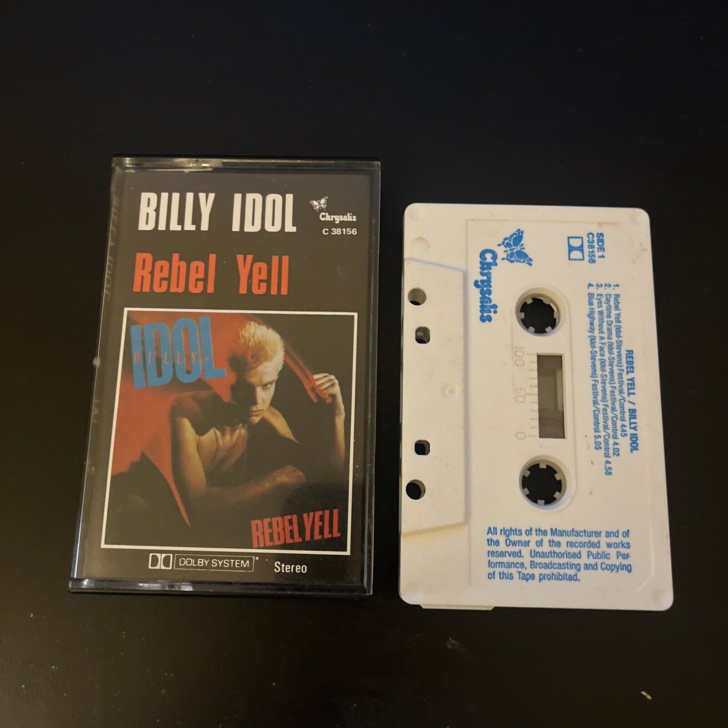 Billy Idol - Rebel Yell (Cassette Tape, 1983) C38156