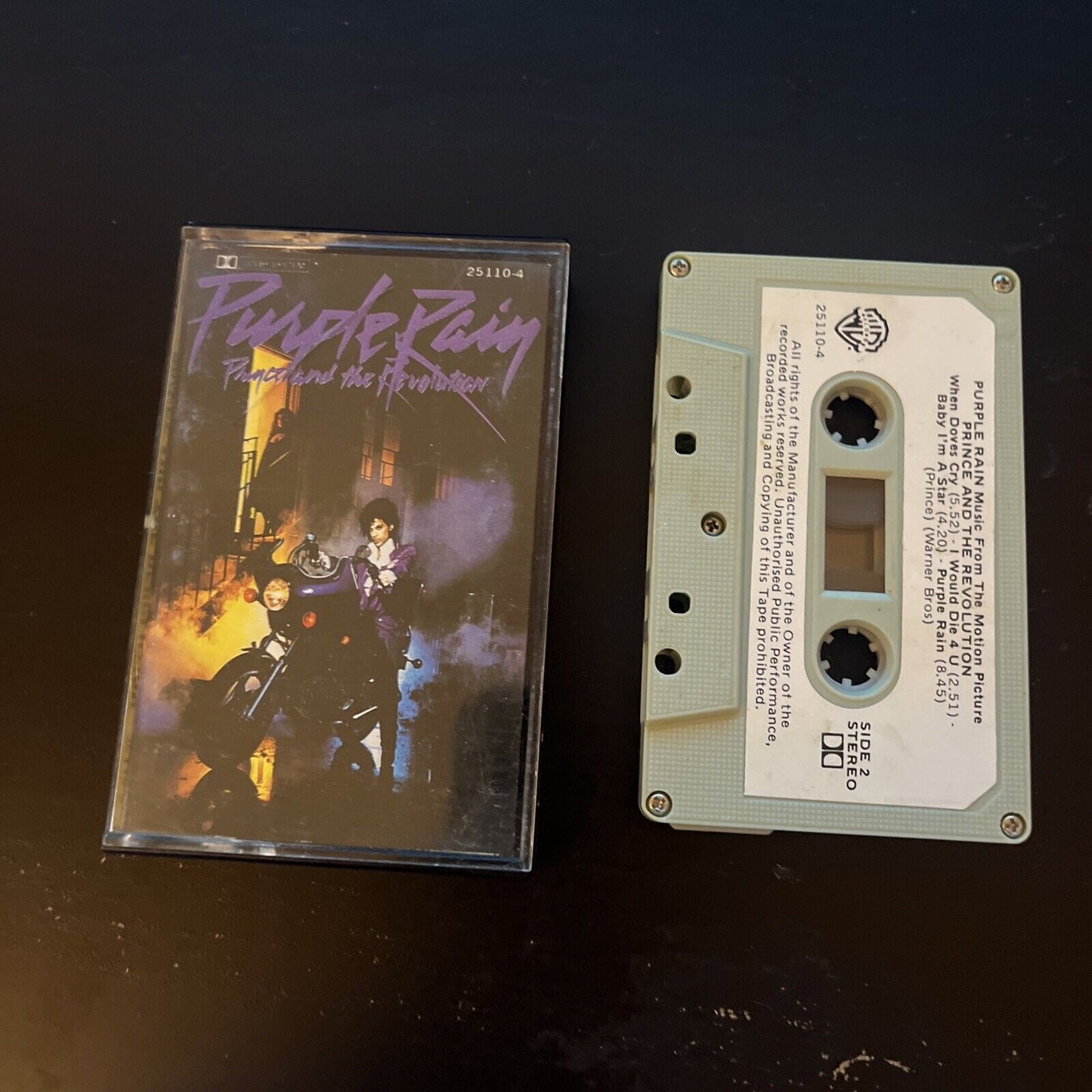 Prince - Purple Rain Music From The Motion Picture (Cassette Tape, 1984) 25110-4