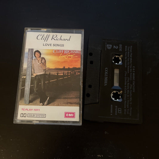 Cliff Richard - Love Songs (Cassette Tape, 1981) Tc-Play-1011