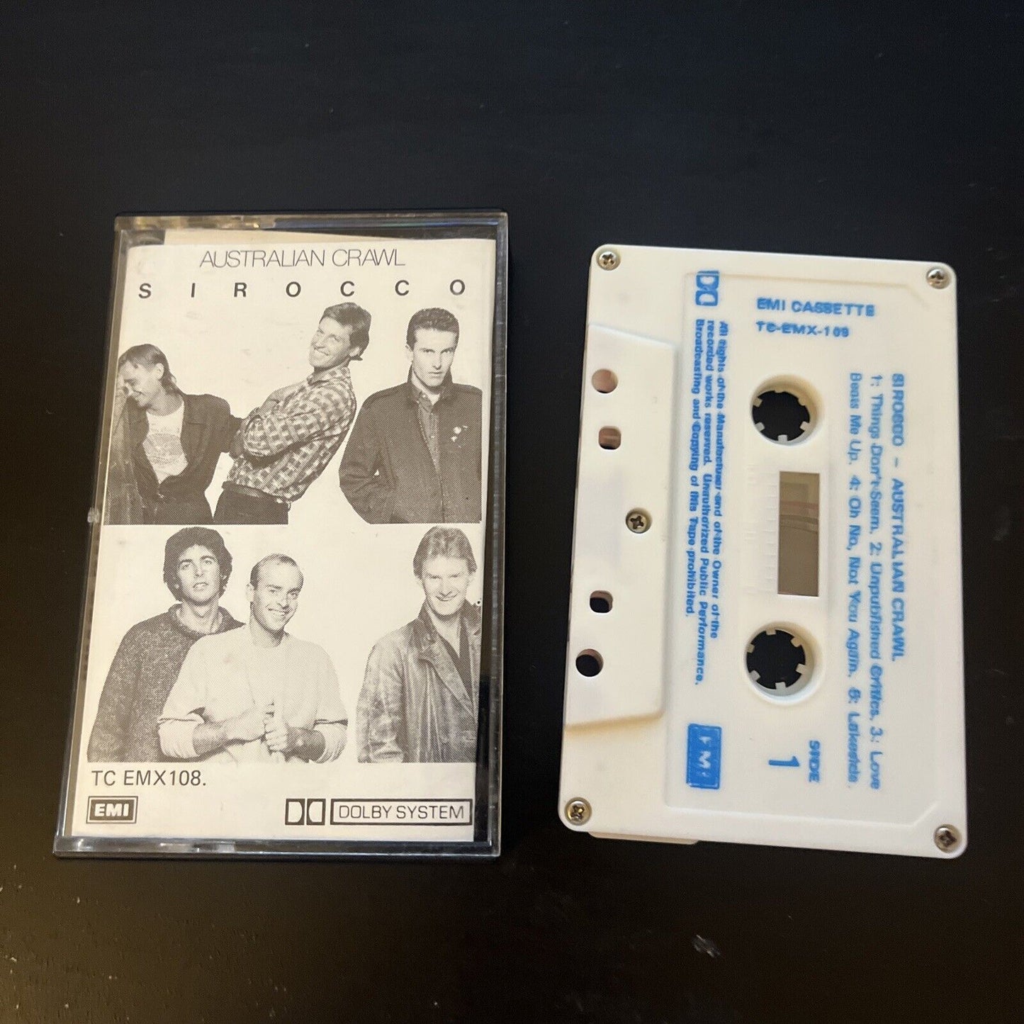 Australian Crawl - Sirocco (Cassette Tape, 1981) Tc-emx-108