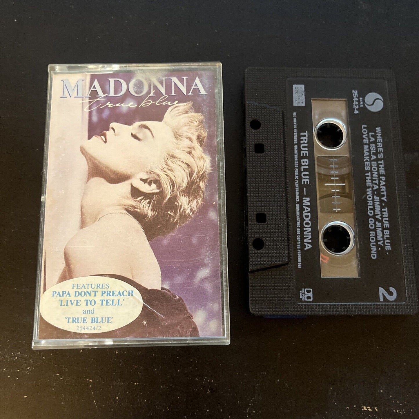 Madonna - True Blue (Cassette Tape, 1986) 25442-4