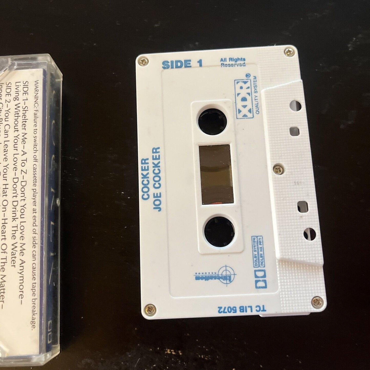 Joe Cocker - Cocker (Cassette Tape, 1986) Tclib 5072