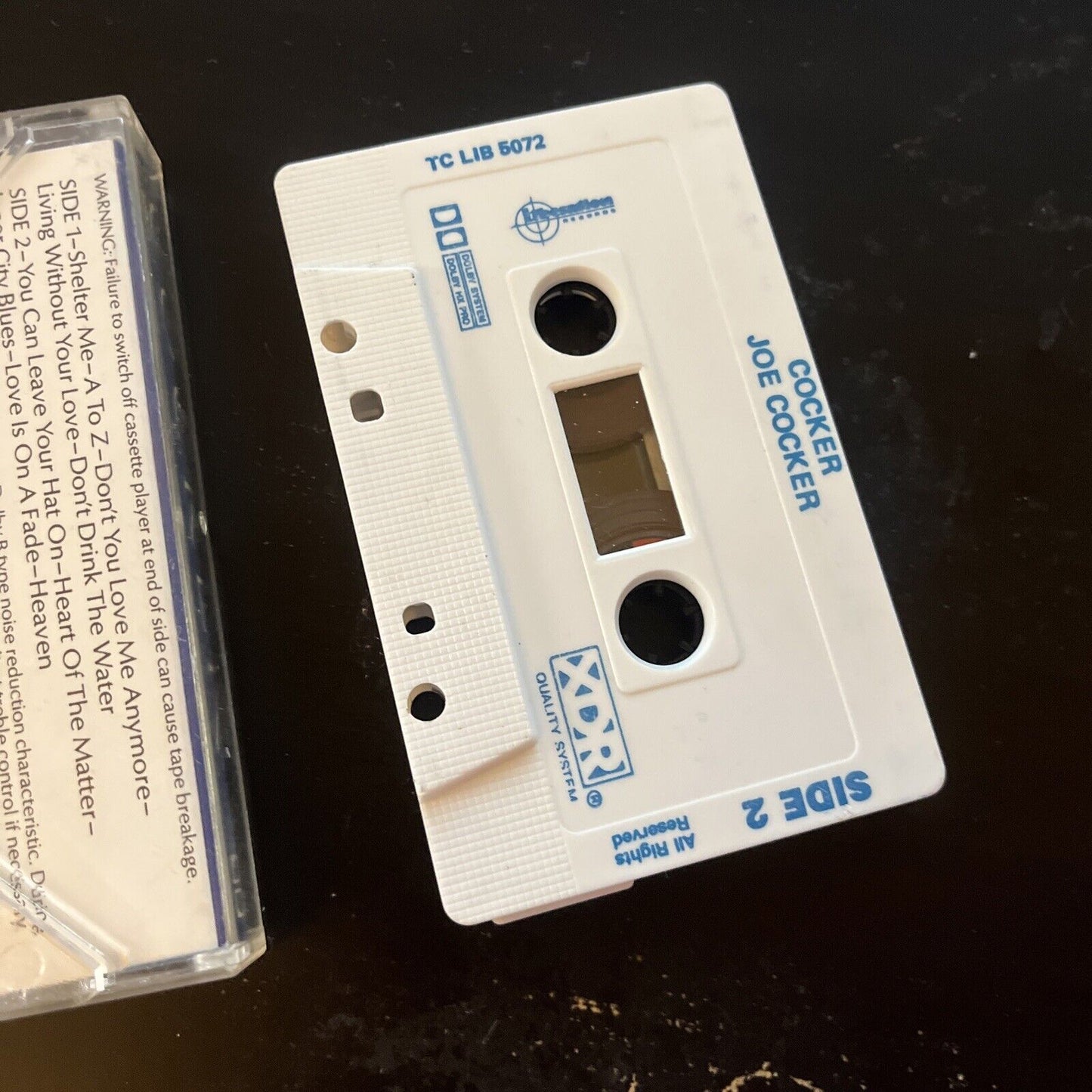 Joe Cocker - Cocker (Cassette Tape, 1986) Tclib 5072