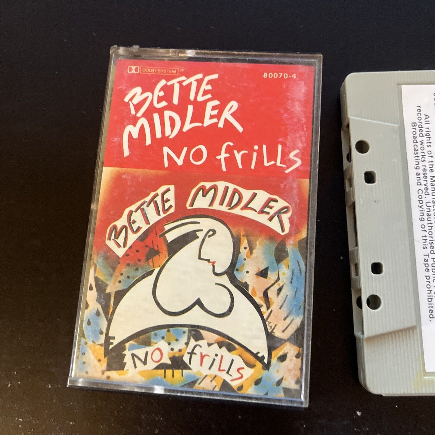 Bette Midler - No Frills (Cassette Tape, 1983) 80070-4