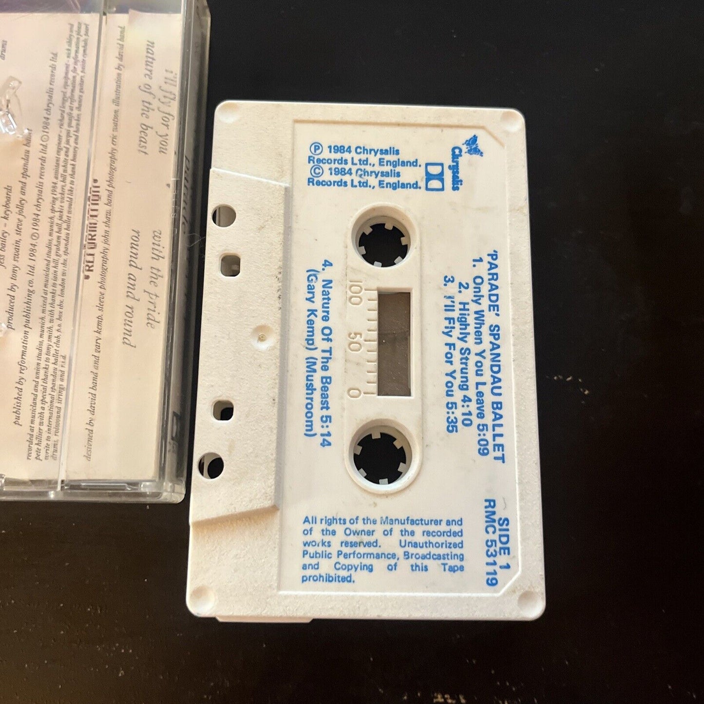 Spandau Ballet - Parade (Cassette Tape, 1984) C 53119
