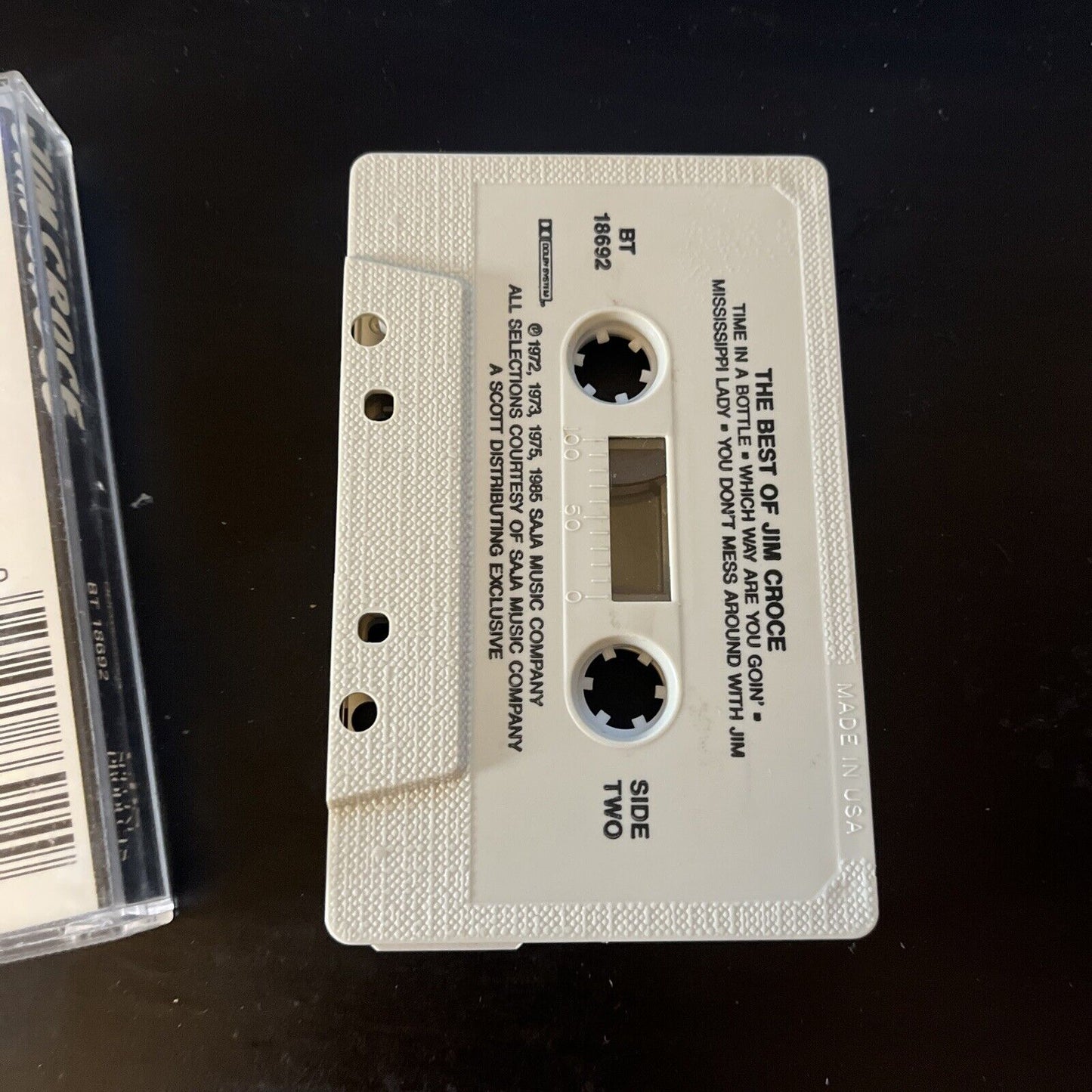 Jim Croce - The Best Of Jim Croce (Cassette Tape, 1985) Bt 18692