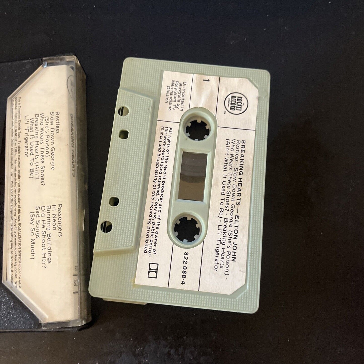 Elton John - Breaking Hearts (Cassette Tape, 1984) 822 088-4