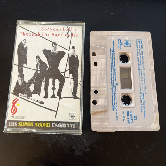 Spandau Ballet - Through The Barricades (Cassette Tape, 1986) PC 8214