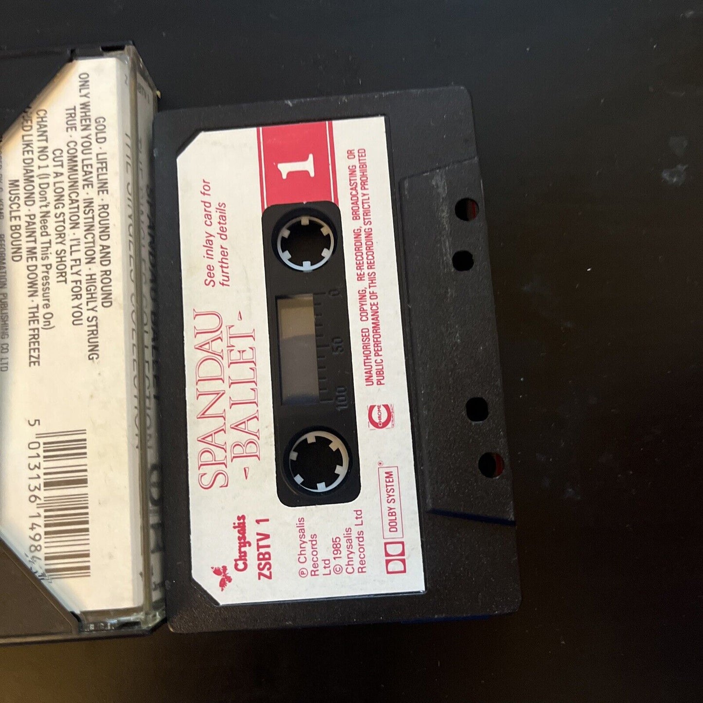 Spandau Ballet - The Singles Collection (Cassette, 1985) Z Sbtv 1