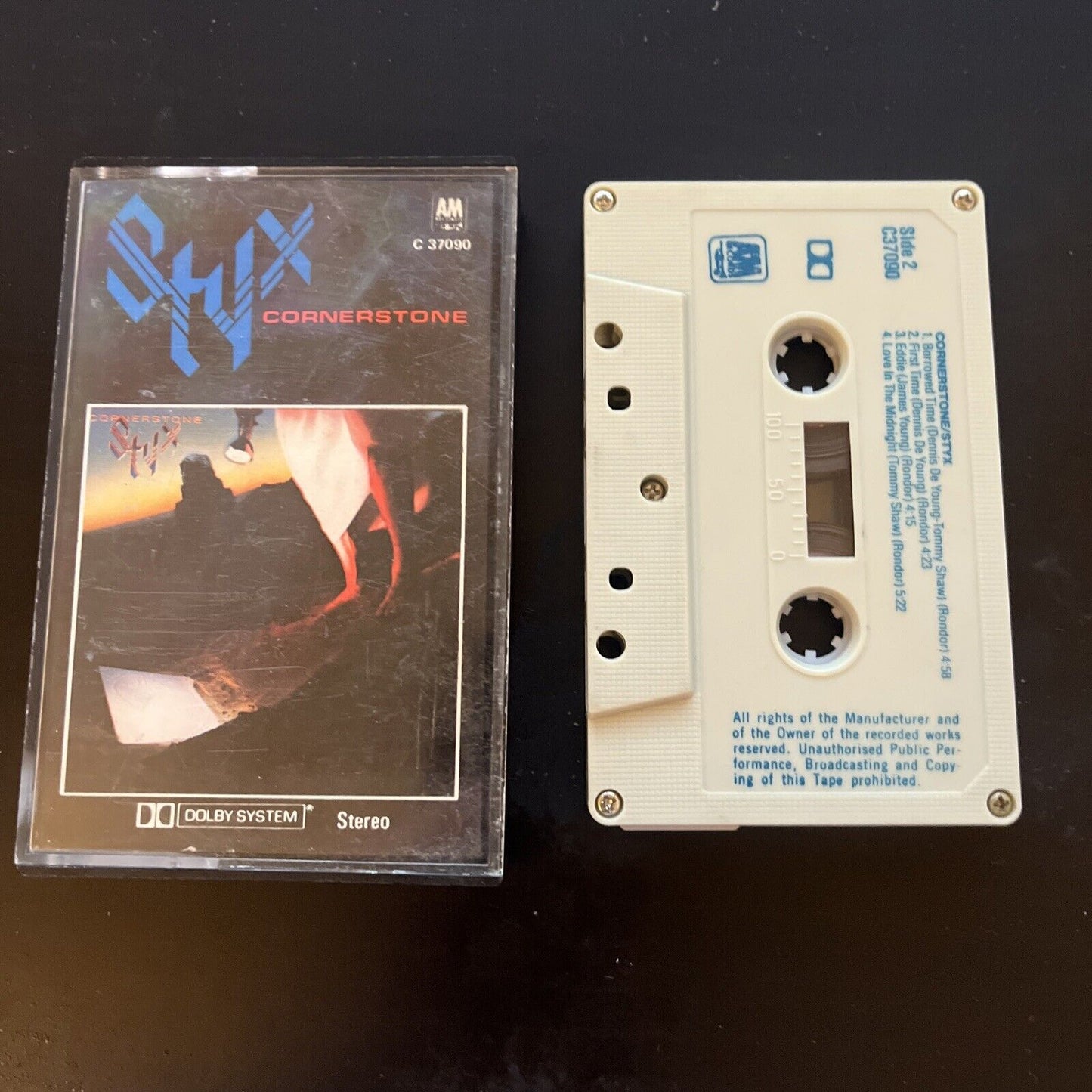 Styx - Cornerstone (Cassette Tape, 1979) C 37090