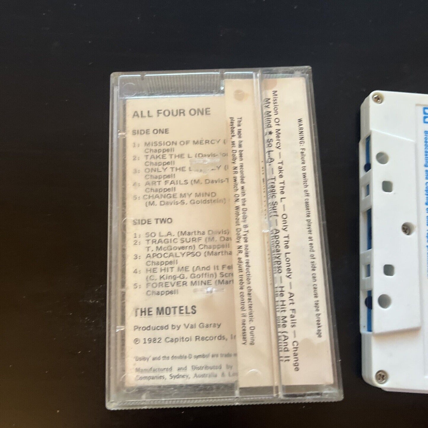 The Motels - All Four One (Cassette, 1982) Tc-st-12177