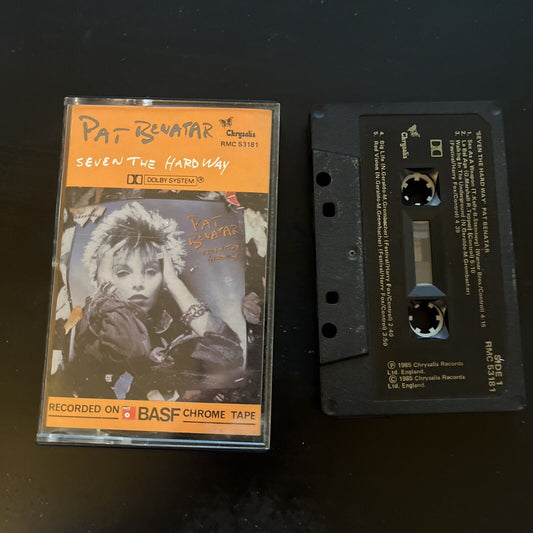 Pat Benatar - Seven The Hard Way (Cassette Tape, 1985) RMC 53181