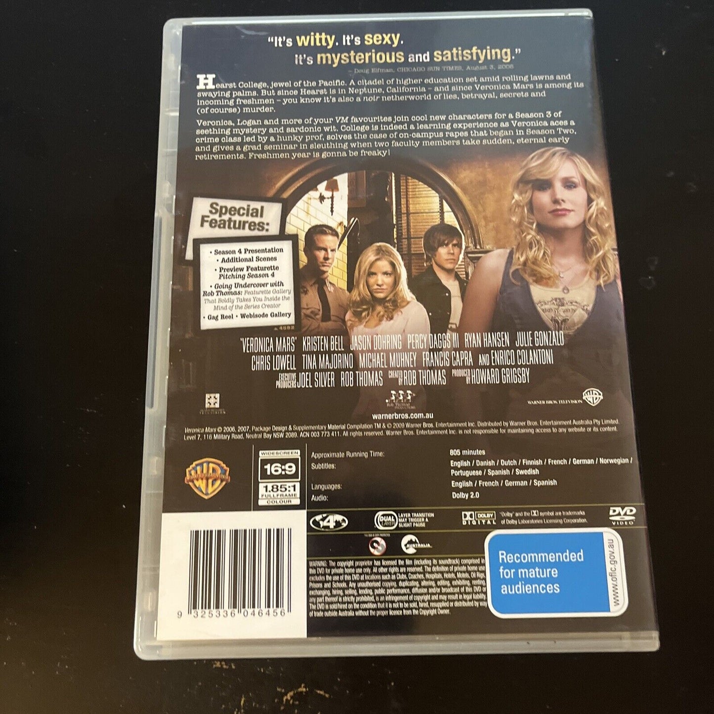 Veronica Mars Collection : Season 1-3 (DVD, 2007, 18-Disc) Region 4