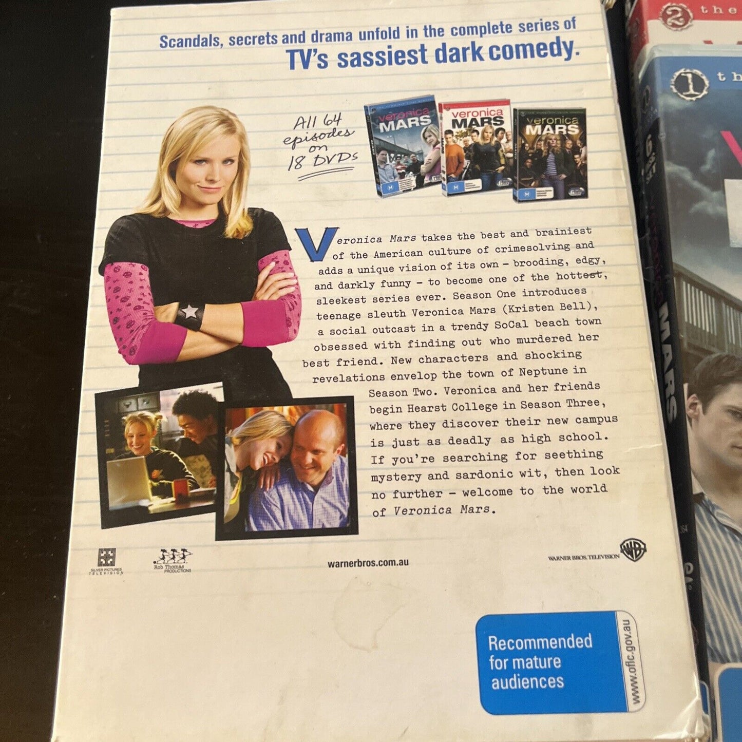 Veronica Mars Collection : Season 1-3 (DVD, 2007, 18-Disc) Region 4