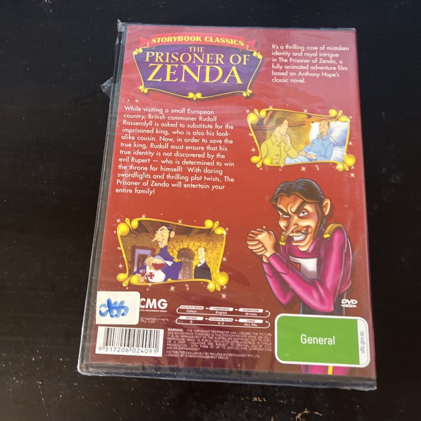 *New Sealed* The Prisoner Of Zenda | Storybook Classics (DVD, 1988) All Regions