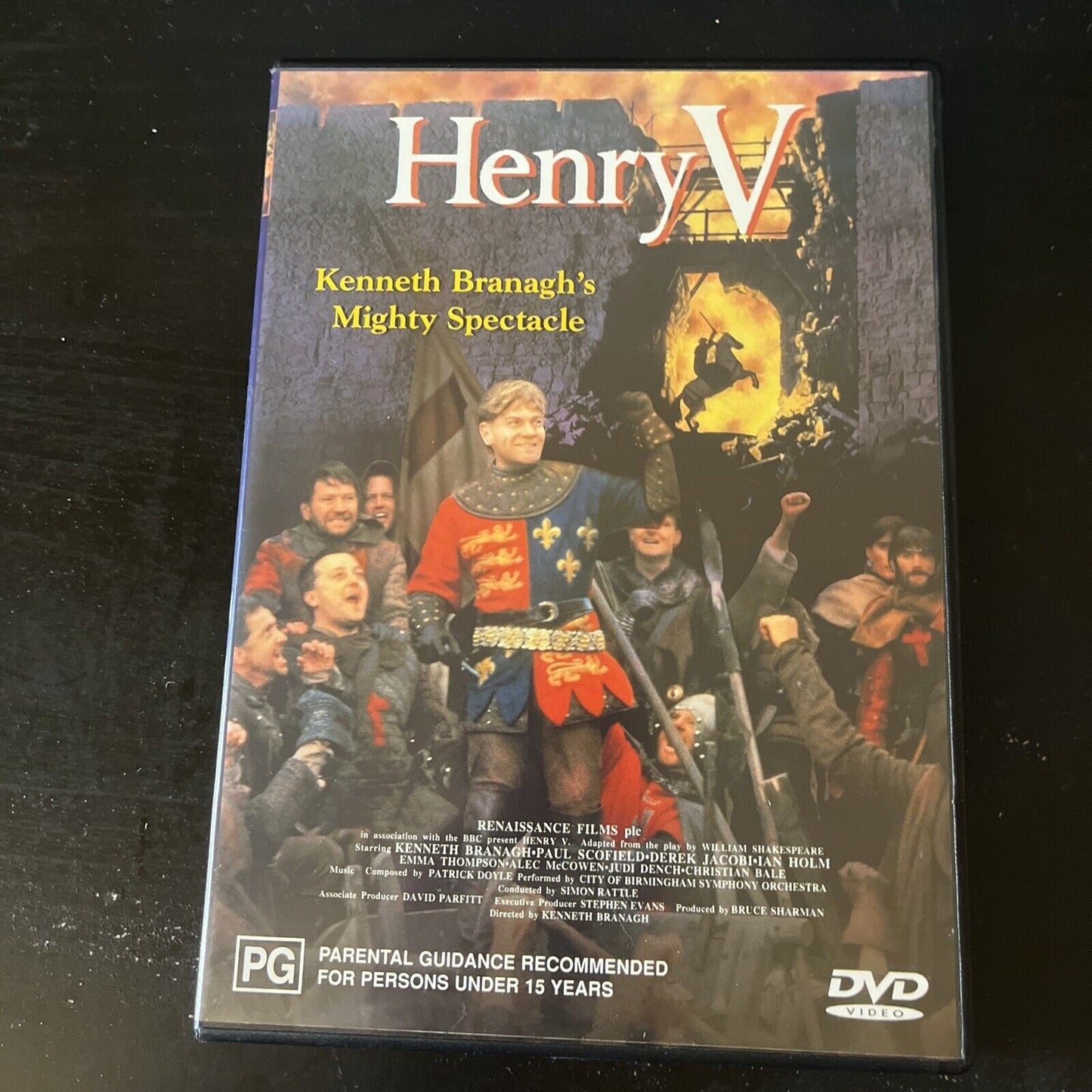 Henry V (DVD, 1990) Kenneth Branagh, Paul Scofield, Derek Jacobi, NEW Region 4