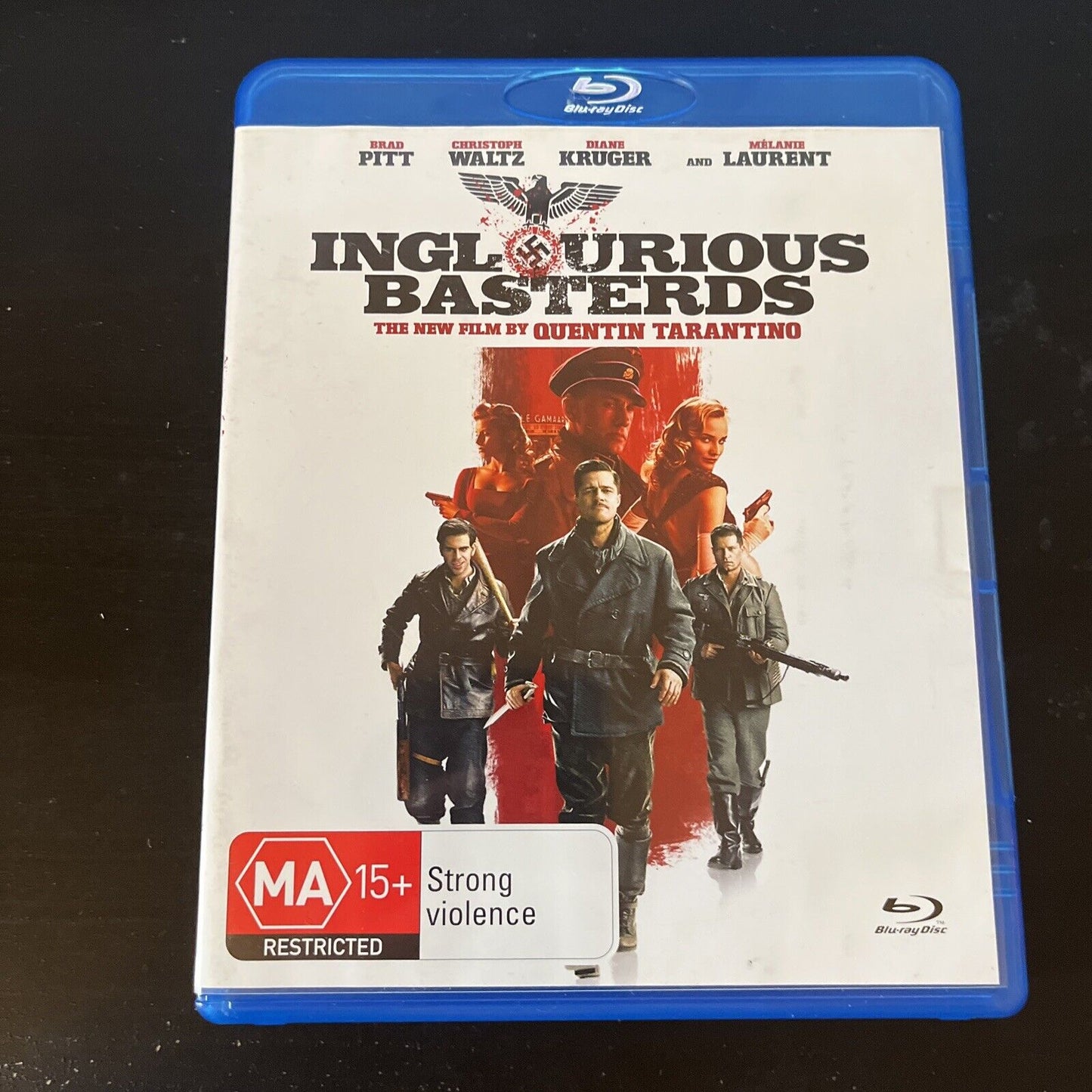 Inglourious Basterds (Blu-ray, 2009) Brad Pitt, Melanie Laurent, Region B