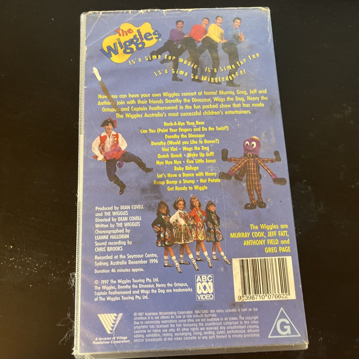 The Wiggles Wiggledance Live In Concert Vhs 1997 Original Cast P Retro Unit