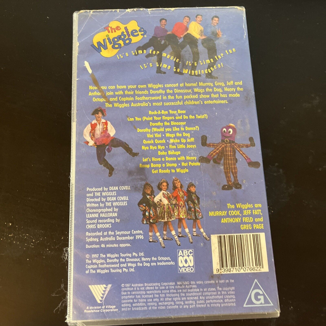 The Wiggles - Wiggledance! Live In Concert (VHS, 1997) Original Cast P ...