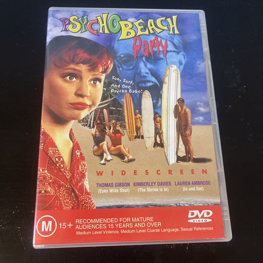 Psycho Beach Party (DVD, 2000) Lauren Ambrose, Thomas Gibson, NEW Region 4