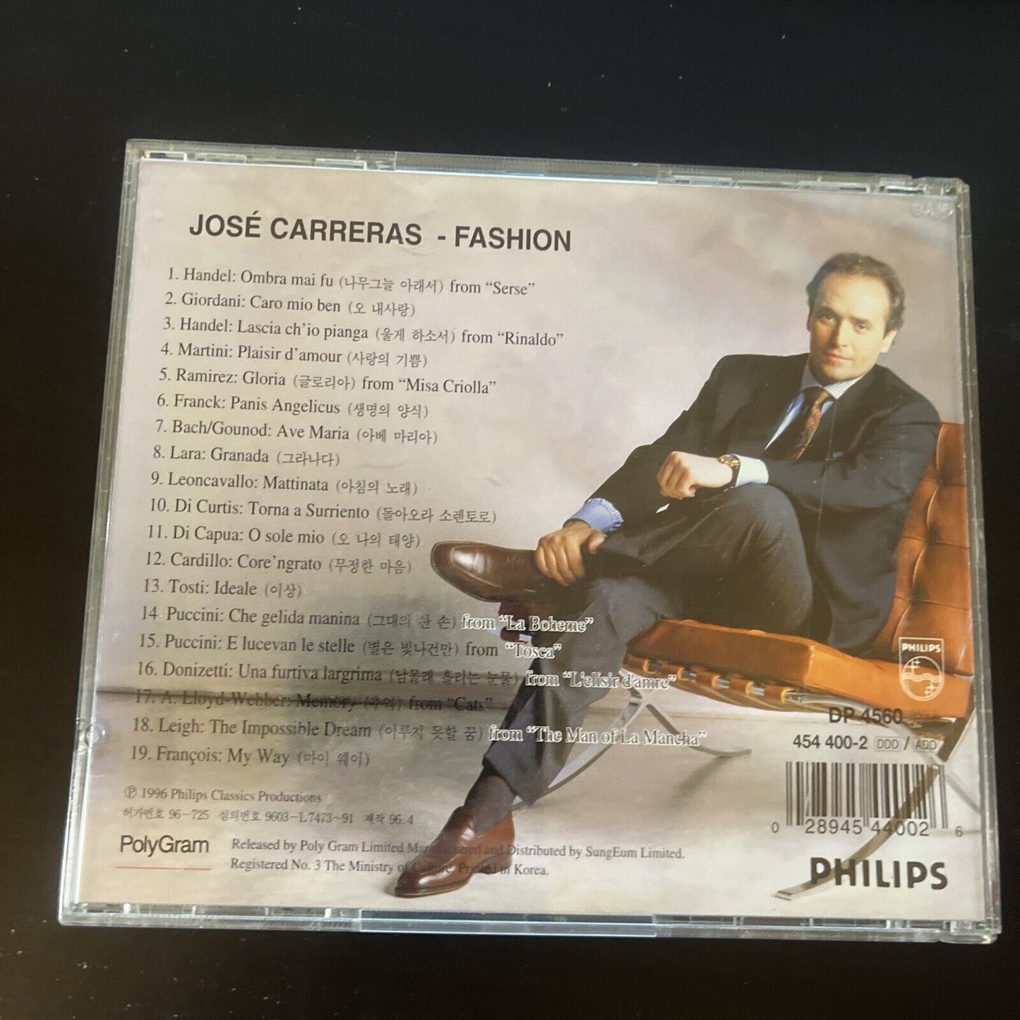 Jose Carreras - Fashion (CD, 1996) DP 4560