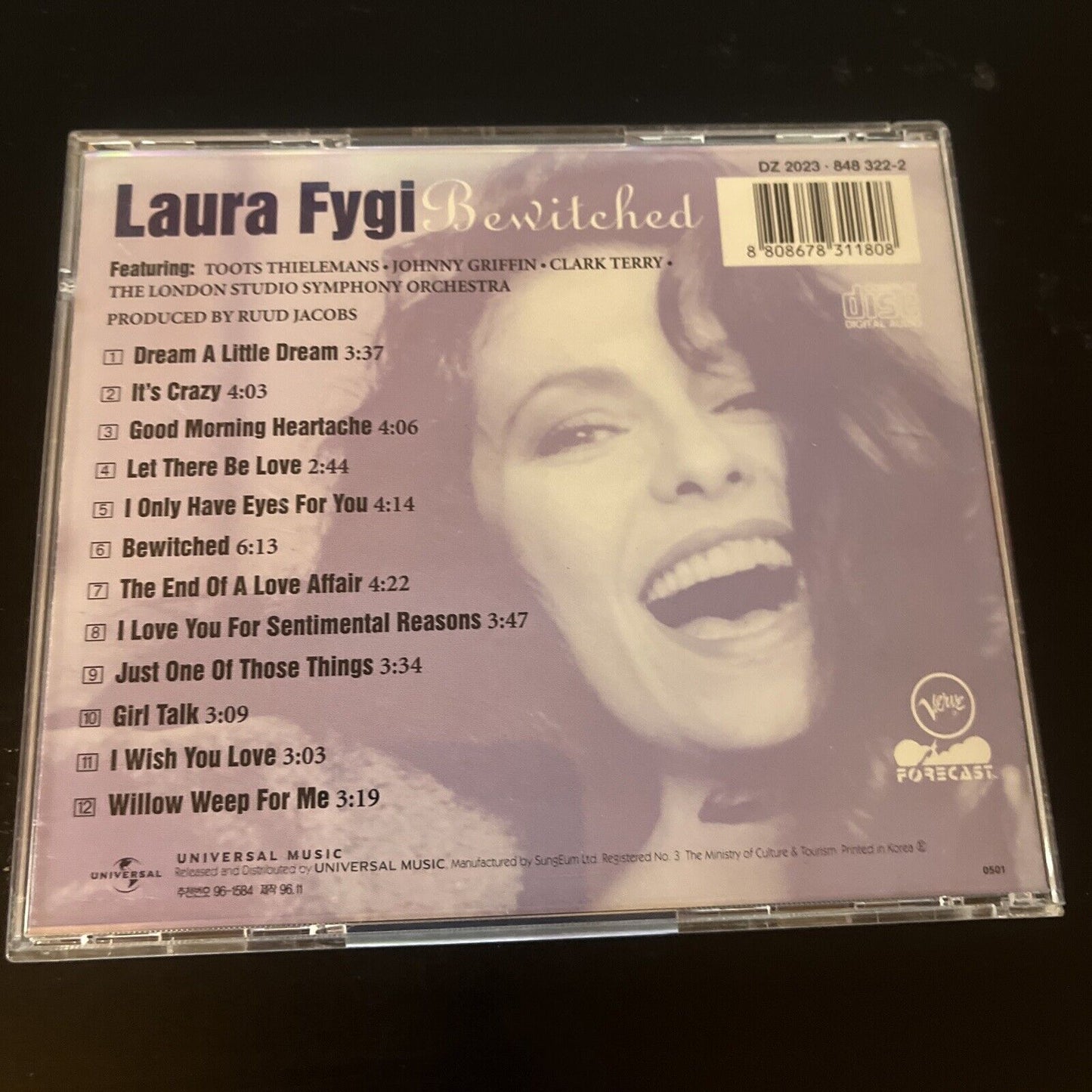 Laura Fygi - Bewitched (CD, 1993) DZ2023