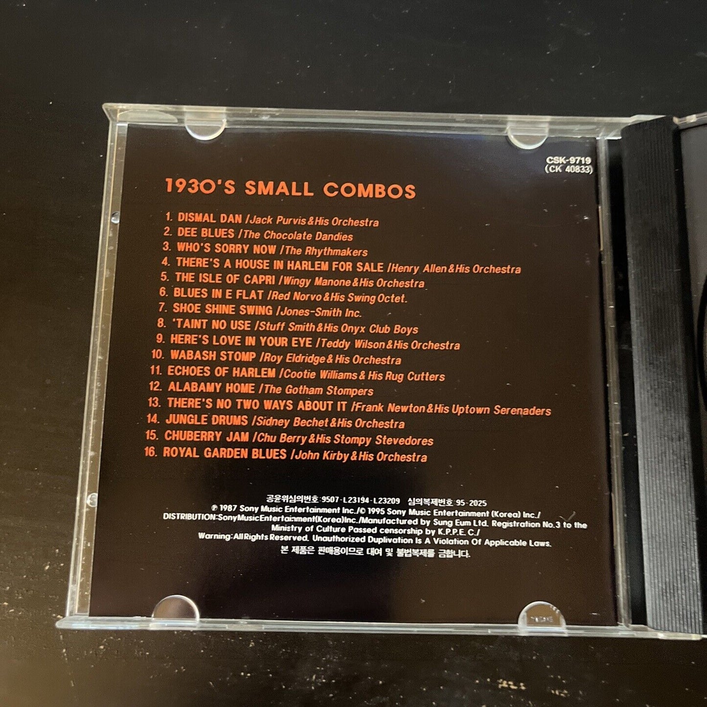 1930's The Small Combos - Columbia Jazz Masterpieces (CD, 1987)