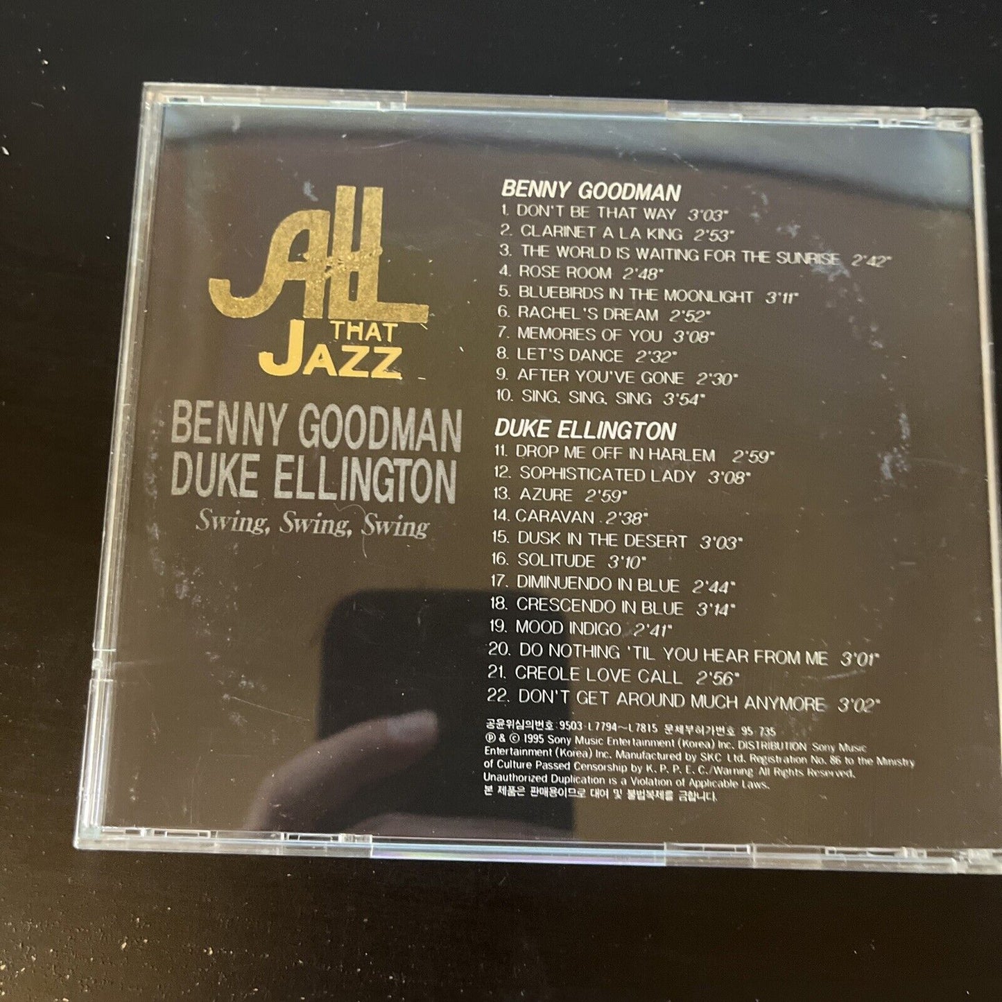 Benny Goodman & Duke Ellington - Swing, Swing, Swing (CD, 1995)