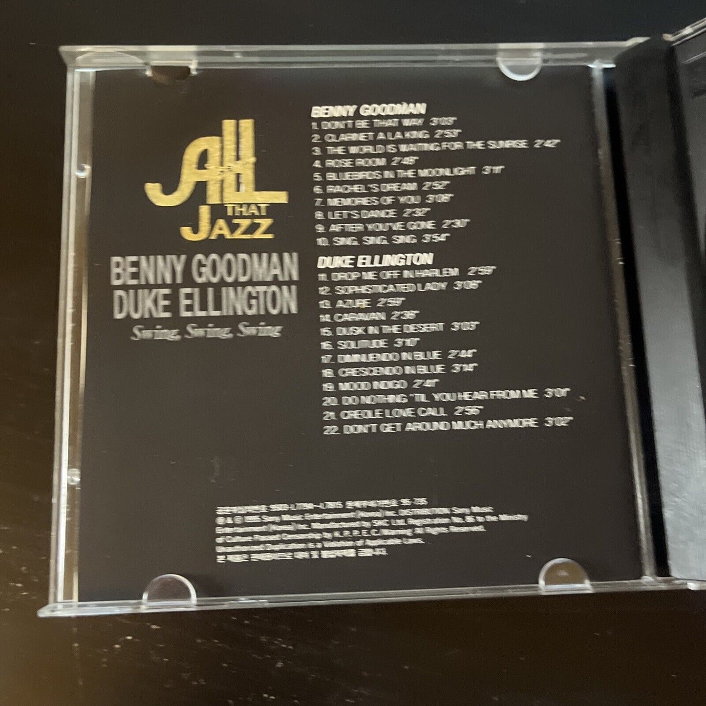 Benny Goodman & Duke Ellington - Swing, Swing, Swing (CD, 1995)