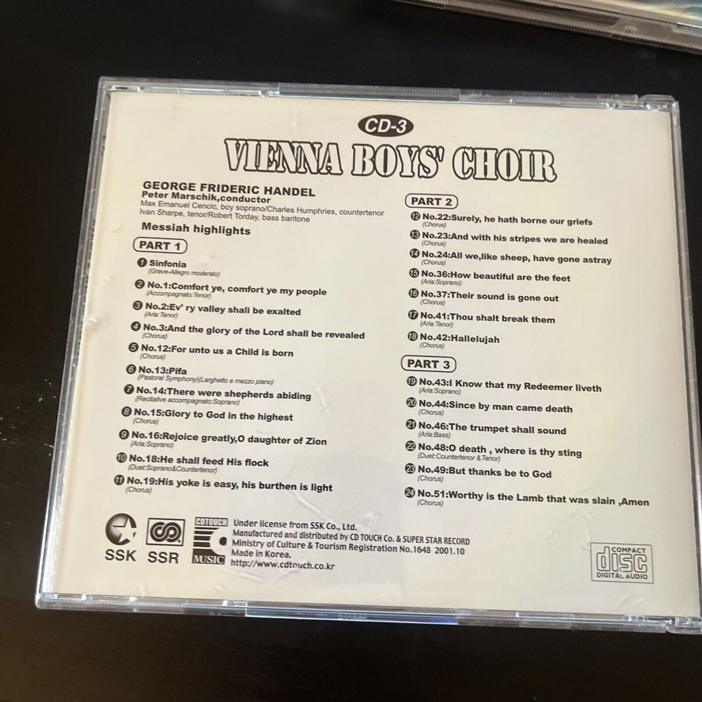 Vienna Boys Choir (CD, 2001, 3-Disc)