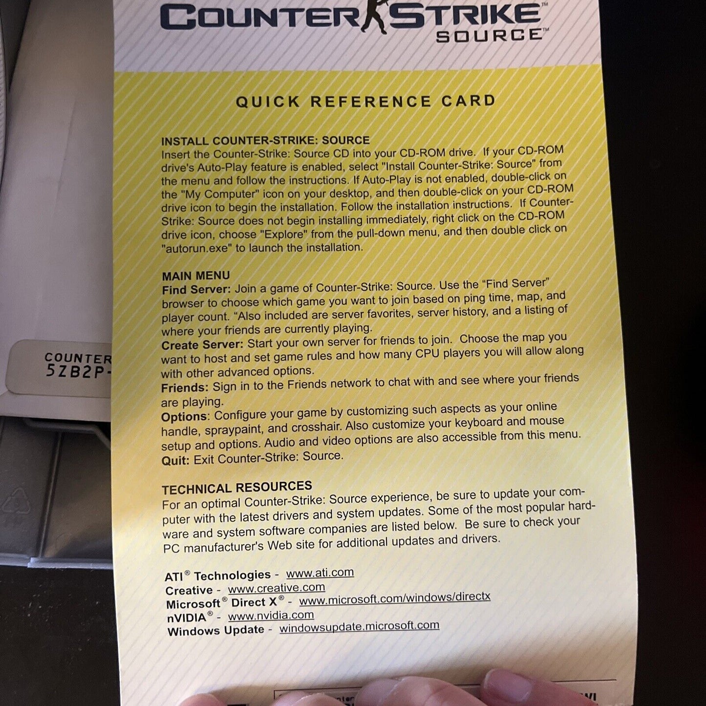 Counter-Strike Source -  PC CDROM Game