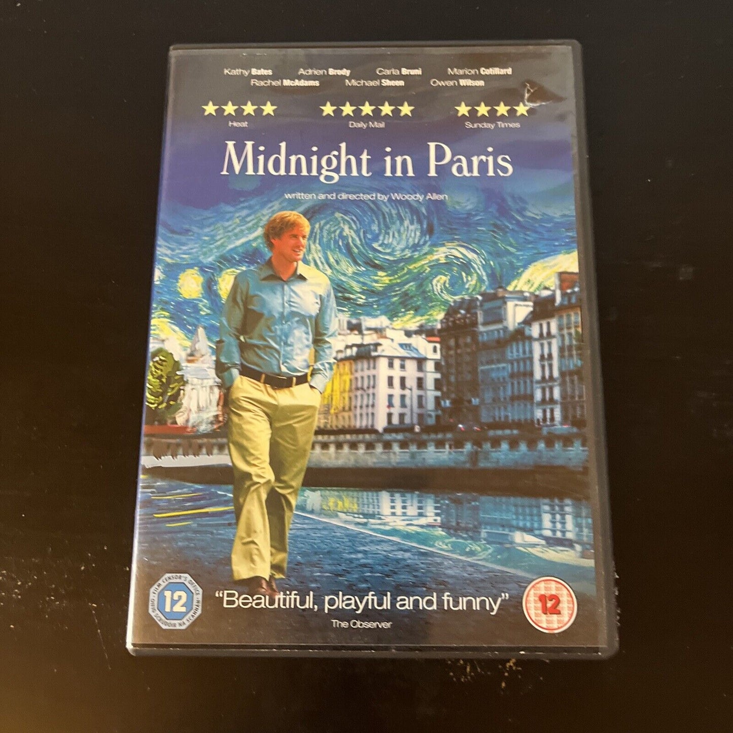 Midnight In Paris (DVD, 2011) Owen Wilson, Woody Allen Region 4 &2