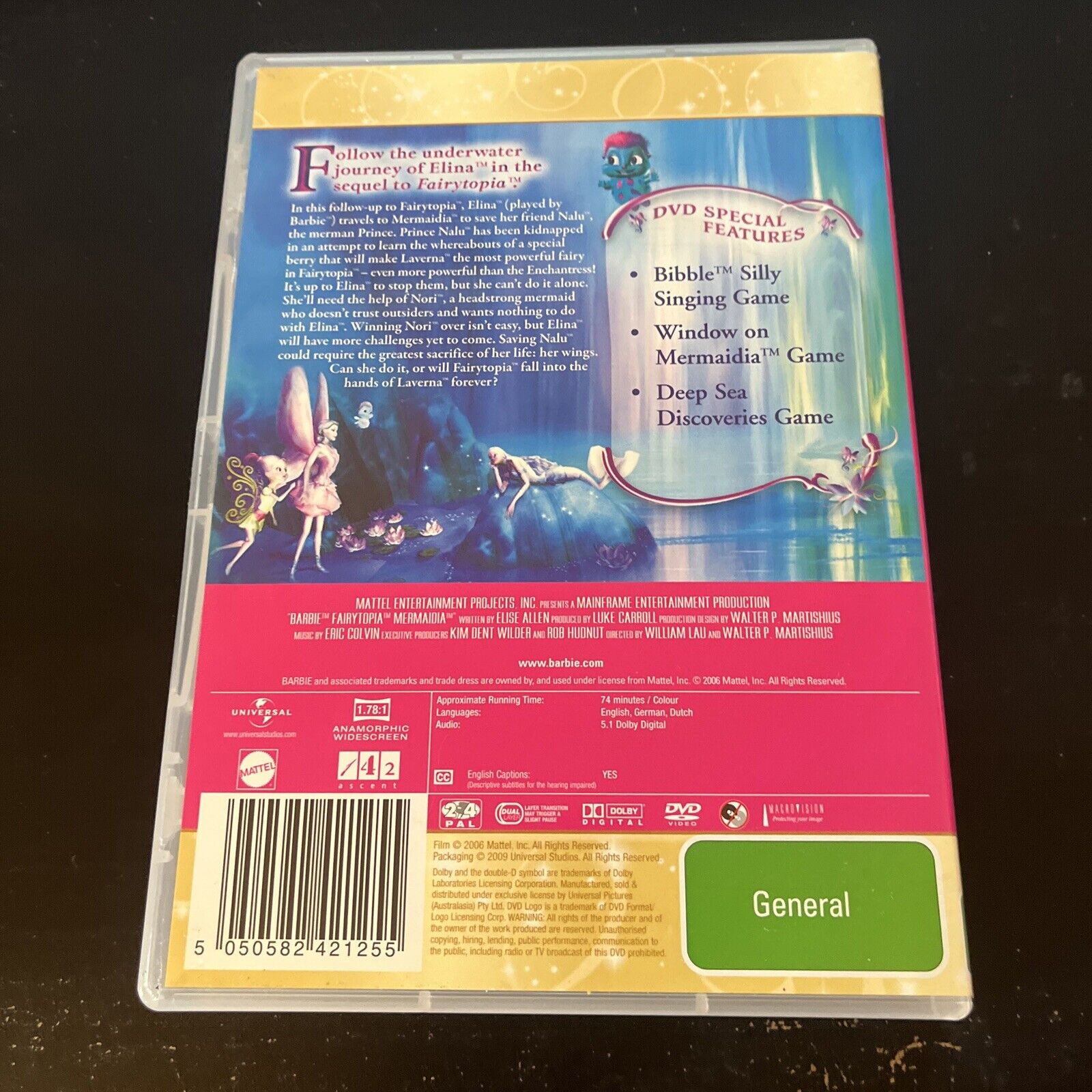 Barbie Fairytopia Childrens DVD 2005